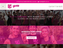 Tablet Screenshot of girlfit.com.au